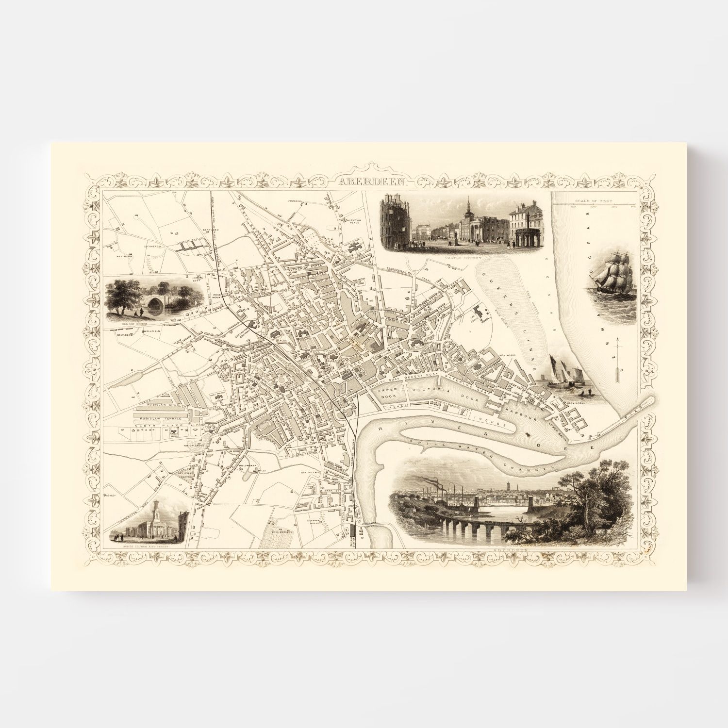 map of Aberdeen