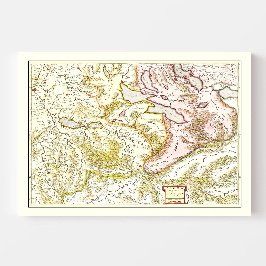 map of Aargau And Zu