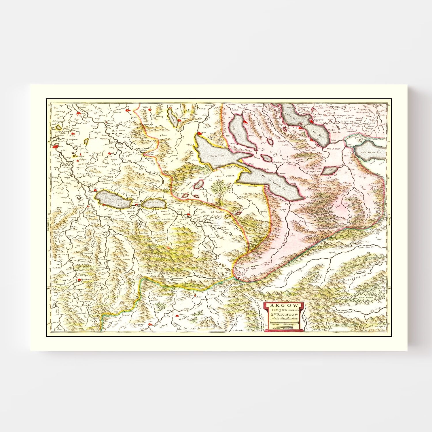 map of Aargau And Zu